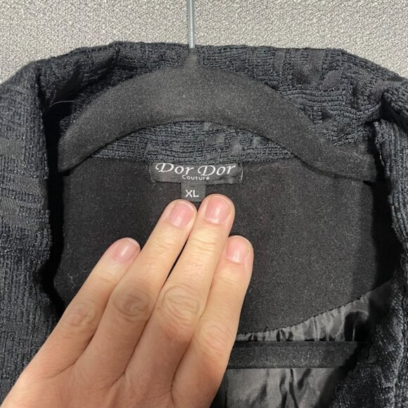 Anthropologie Dor Dor Couture Boho Coat Avant Garde Embroidered Brocade Velvet - Picture 8 of 13